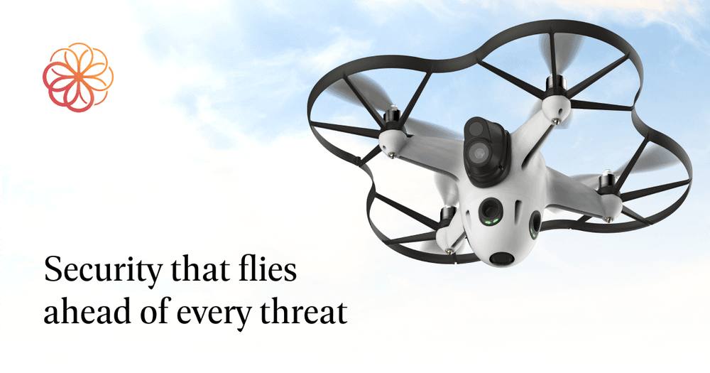 Autonomous security drone with docking base station